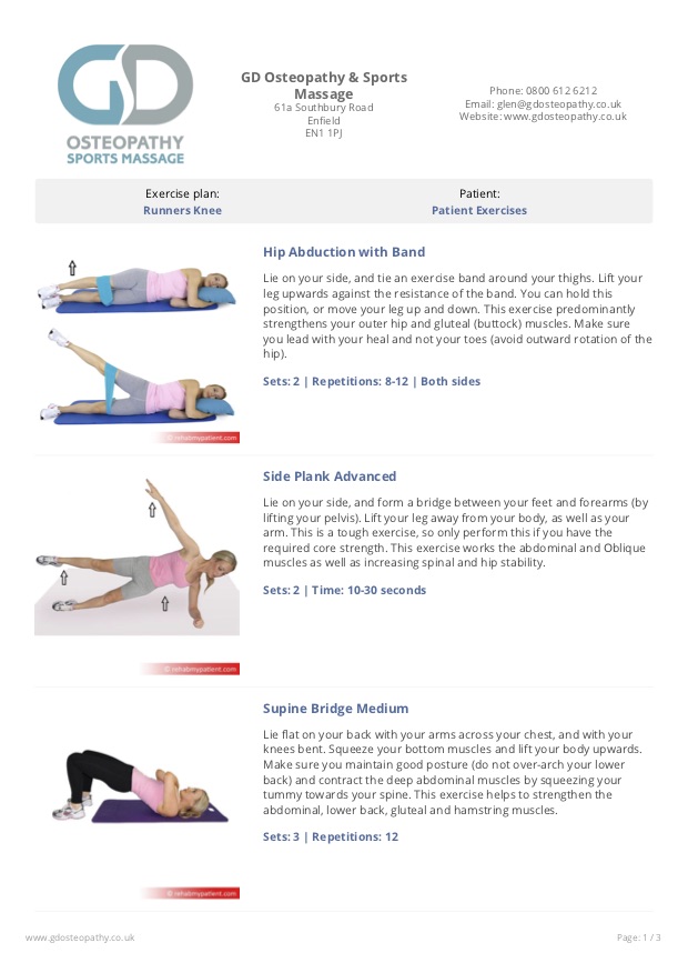 Exercises for runner's knee deals