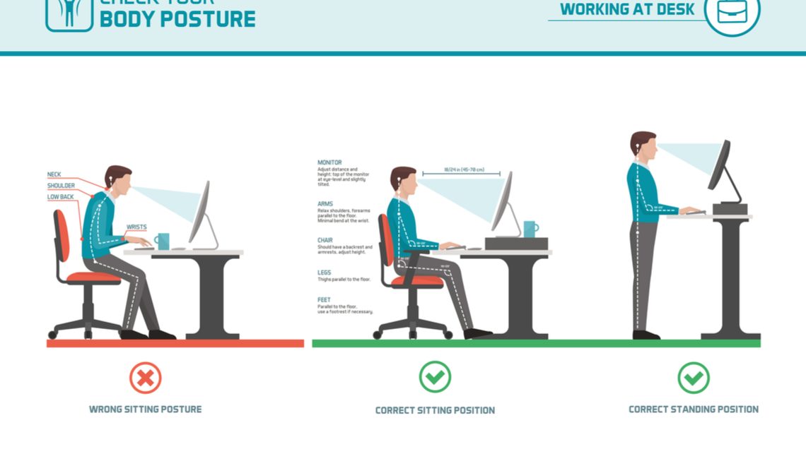 good bad posture