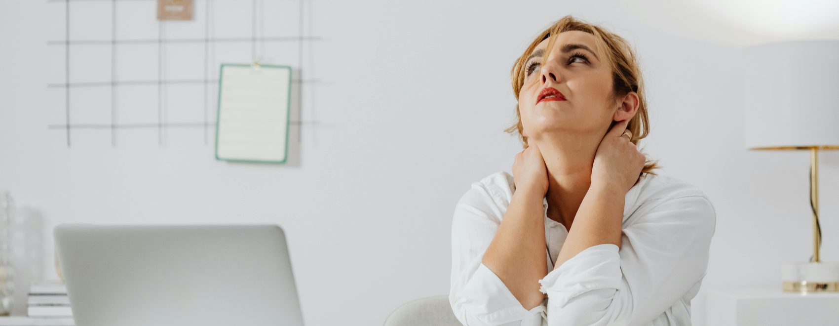 Neck and shoulders pain from desk work