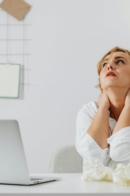 Neck and shoulders pain from desk work
